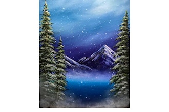 Paint Nite: Misty Mountain Winter
